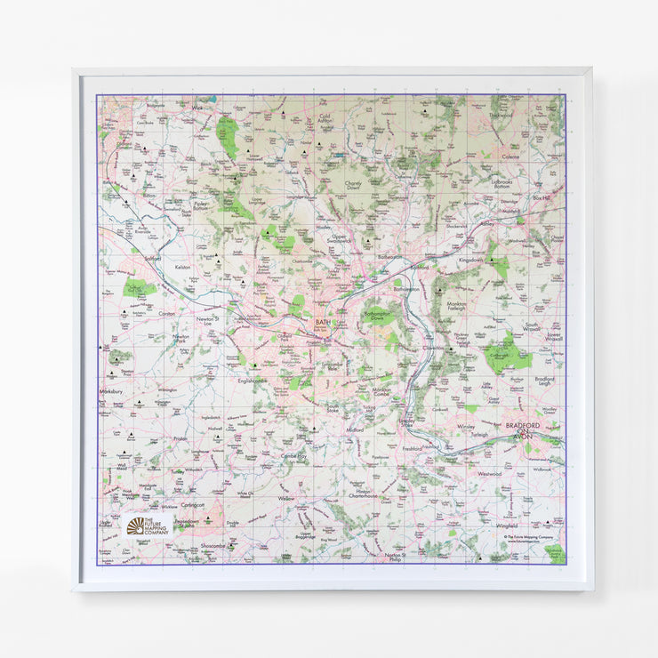 Bath Wall Map – The Future Mapping Company