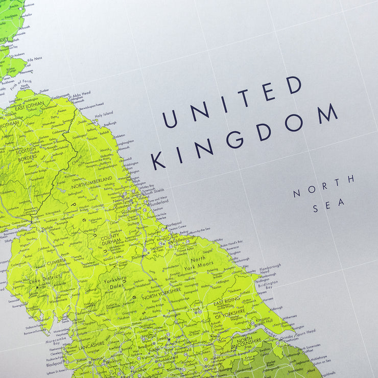 BRITISH ISLES WALL MAP