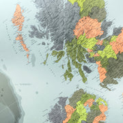 BRITISH ISLES WALL MAP