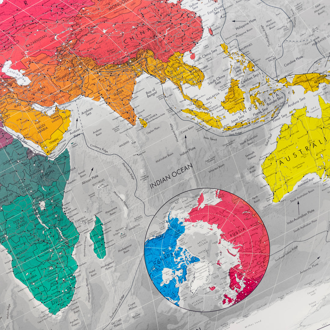 Classic World Wall Map – The Future Mapping Company