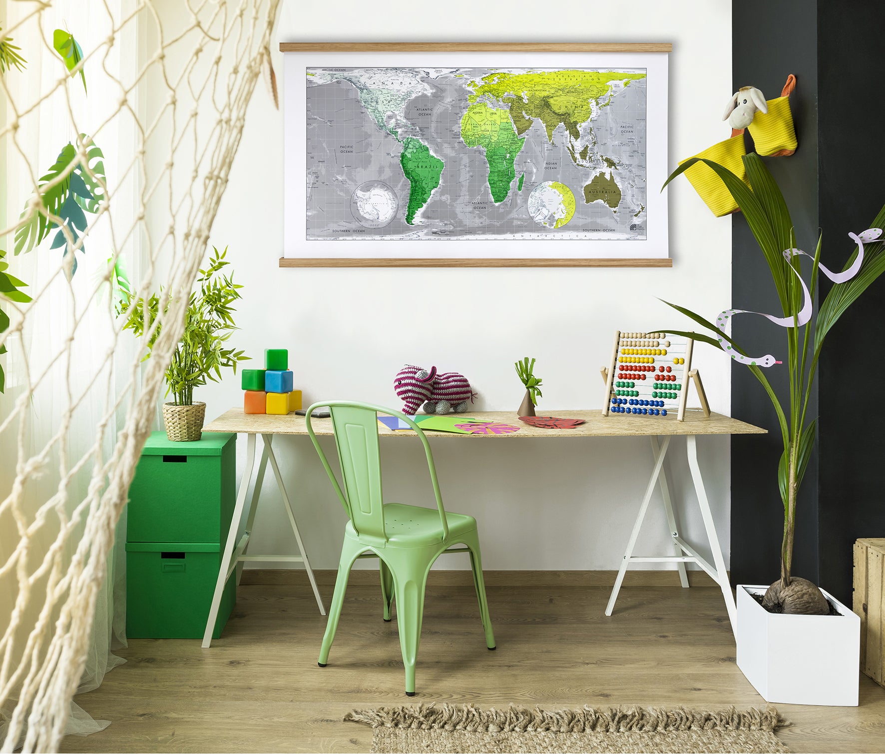 Room With Map Rails Wooden Hanging Rails for Maps – The Future Mapping Company