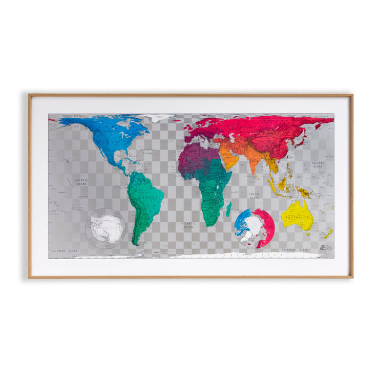 35% Off Framed Map