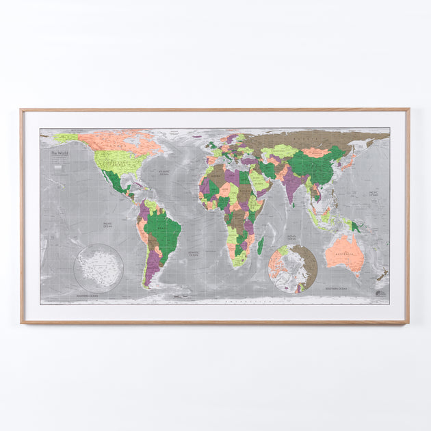 Future Map Observer World Wall Map – The Future Mapping Company