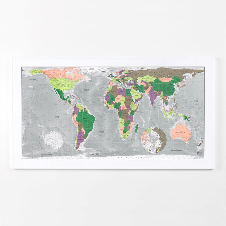 40% Off Framed & Magnetic Map