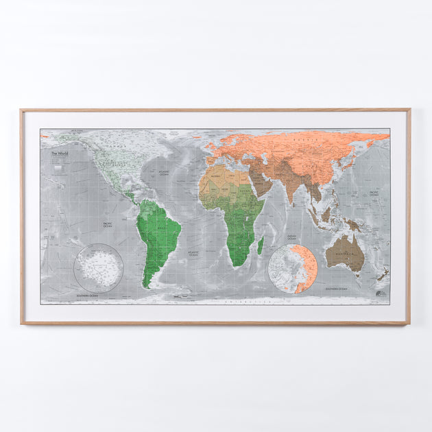 Future Map Observer World Wall Map – The Future Mapping Company
