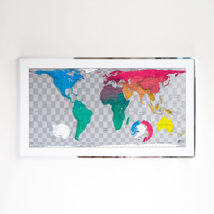 40% Off Framed & Magnetic Map