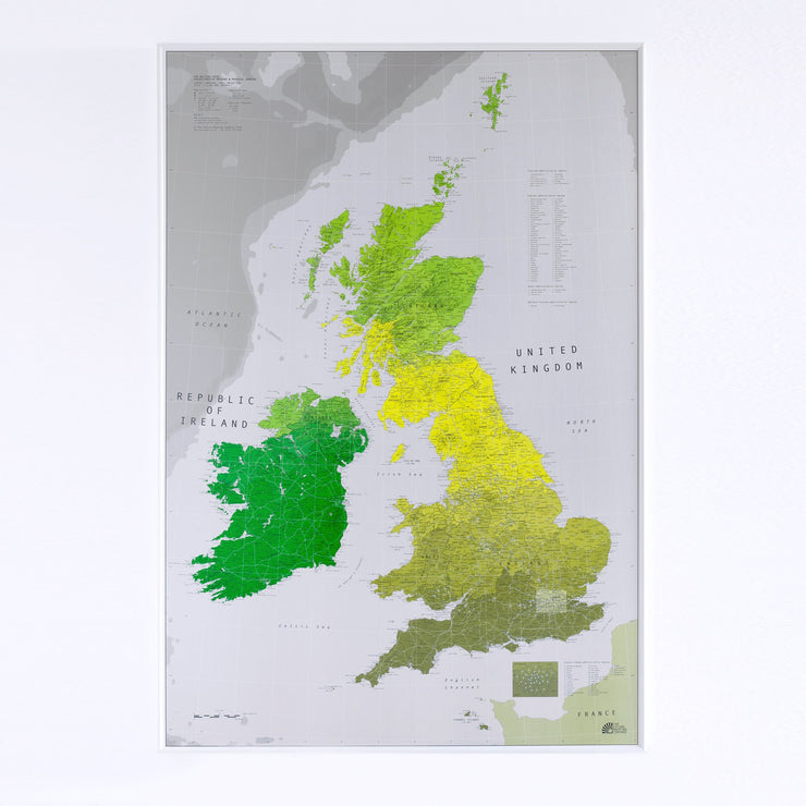 50% Off Paper British Isles Map