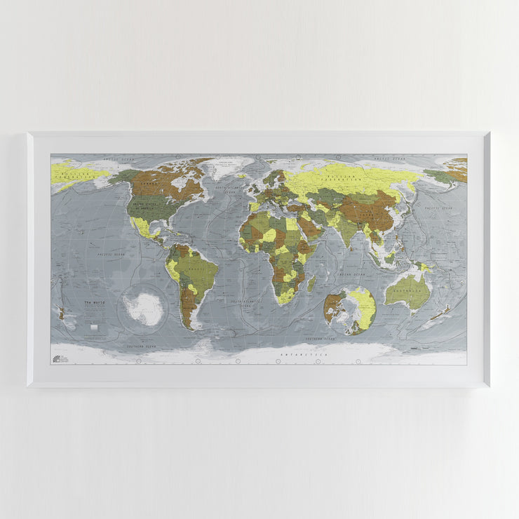 50% Off Paper Classic World Map