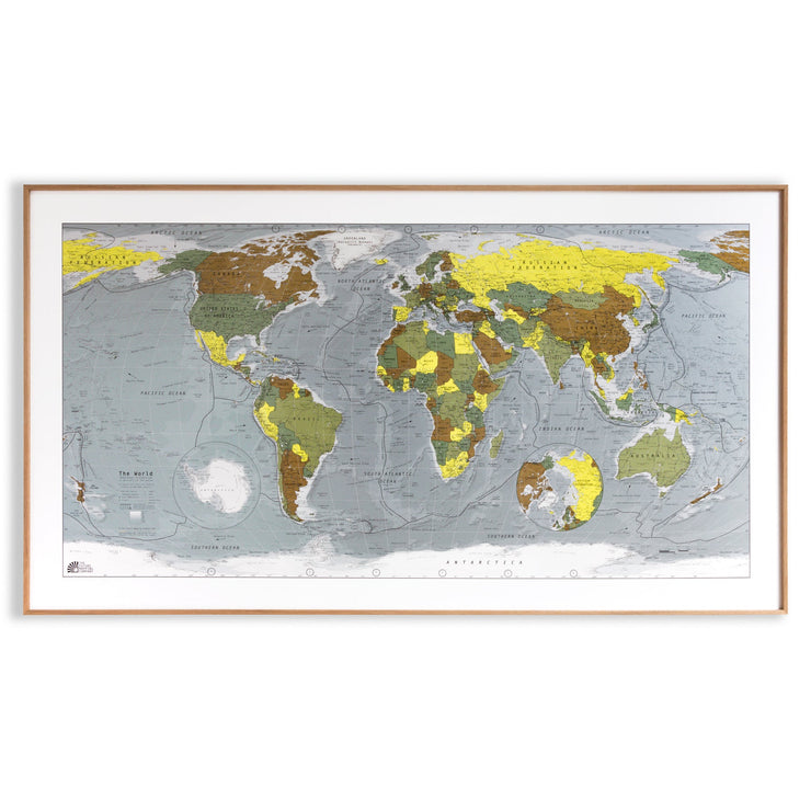 40% Off Framed & Magnetic Map