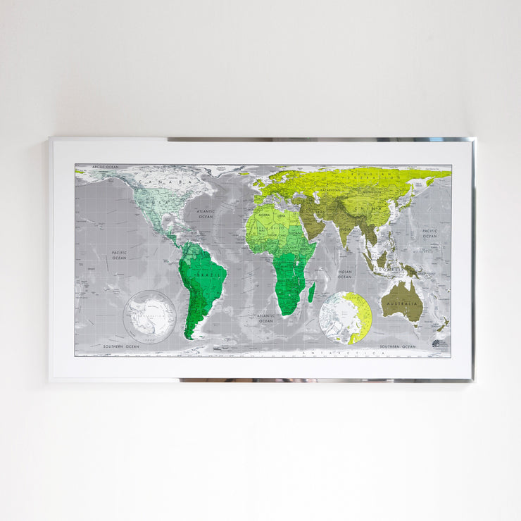 40% Off Framed & Magnetic Map