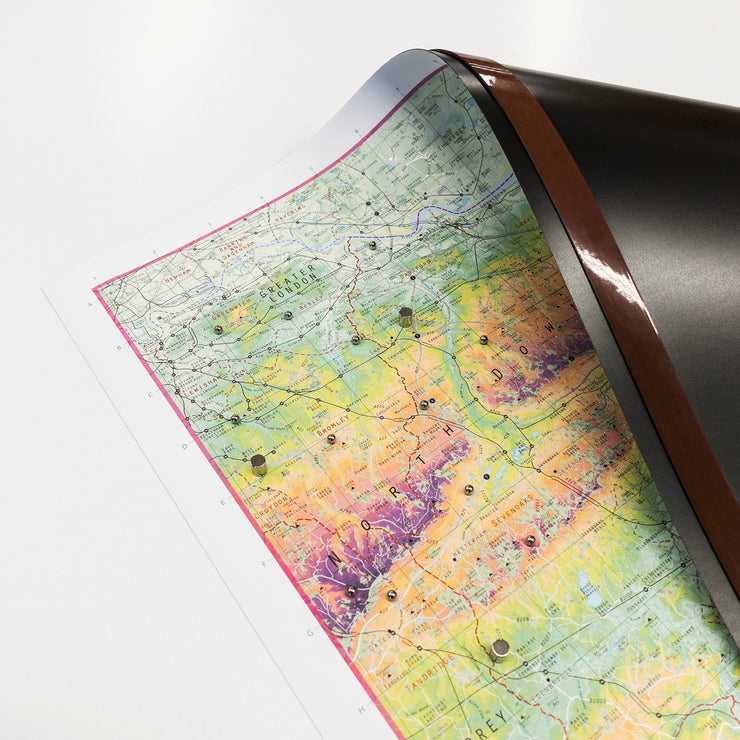 Kent County Wall Map – The Future Mapping Company