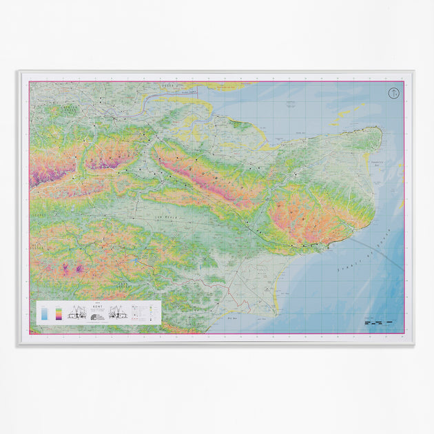 Kent County Wall Map – The Future Mapping Company