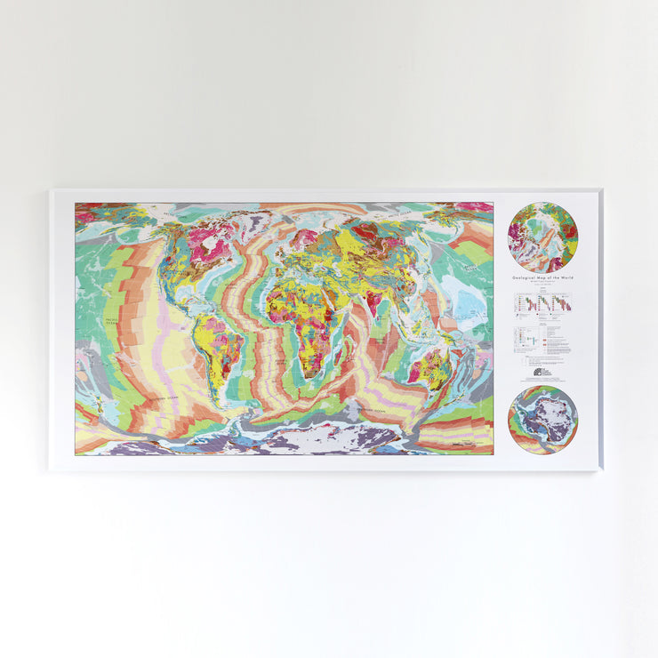 50% Off Plastic Huge World Geology Map