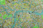 LONDON MAP WALLPAPER MURAL