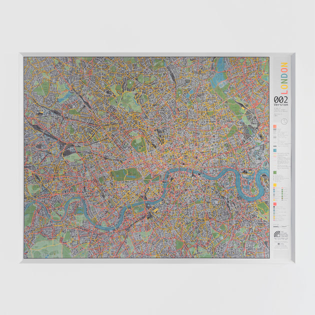 London City Wall Map – The Future Mapping Company