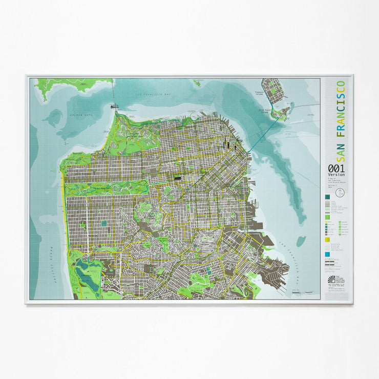 50% Off Framed Map with Plastic Finish
