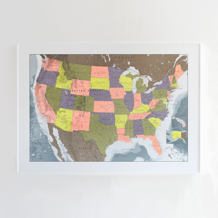 50% Off Paper USA Map